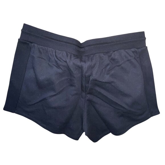 Champion Womens Reverse Weave Drawstring Ribbed Side Sweat Shorts Sz 2XL Black - Picture 8 of 9